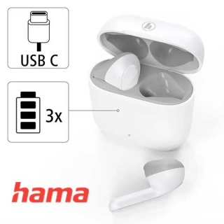 Hama Bluetooth slúchadlá Freedom Light biele