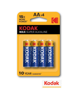 Tužkové batérie Kodak AA alkalické 4 ks