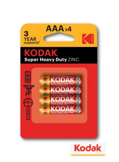 Mikrotužkové AAA batérie Kodak 4 ks blister 