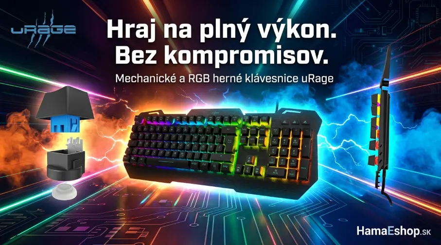 Herné klávesnice uRage – mechanické a RGB gaming klávesnice