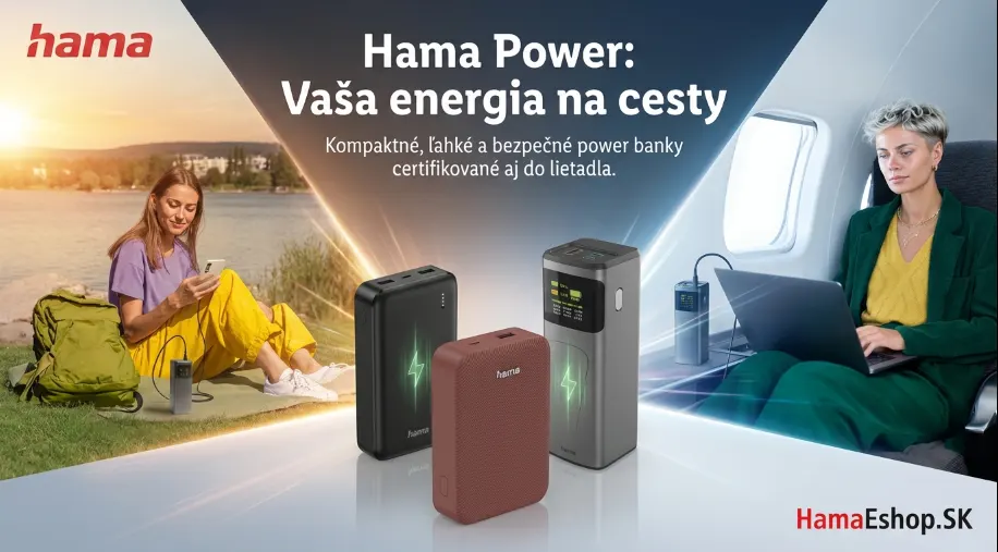 Cestovné power banky Hama certifikované do lietadla a na dovolenku
