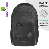 Školský batoh Coocazoo JOKER Black Coal + reflexné samolepky zdarma