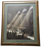 Obraz Grand Central Station v starožitnom drevenom ráme 67 x 82 cm