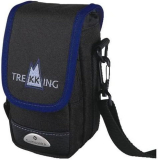Samsonite Trekking D-F 1 Photo: Čierna kompaktná taška na fotoaparát s modrým lemovaním (95x60x140mm)