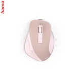 Hama bezdrôtová optická myš WM-500, nabíjateľná, tichá, ružová