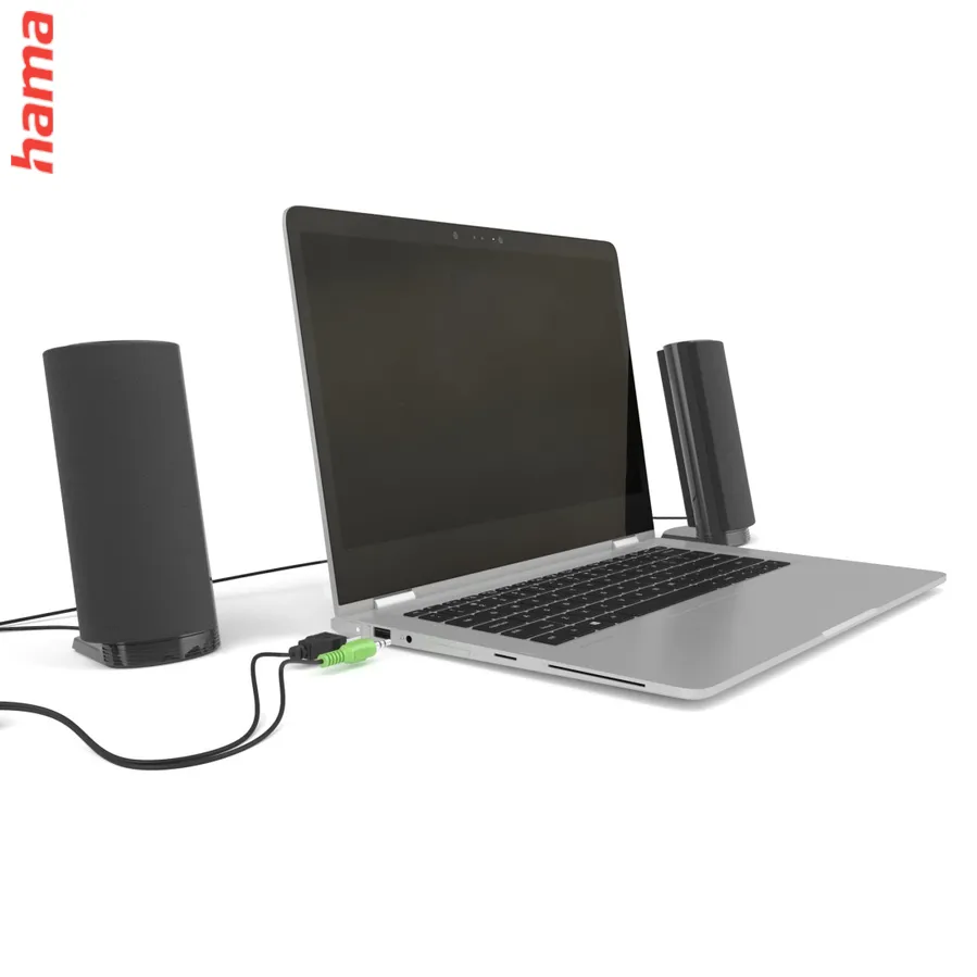 Hama PC reproduktory Sonic LS-208, čierne