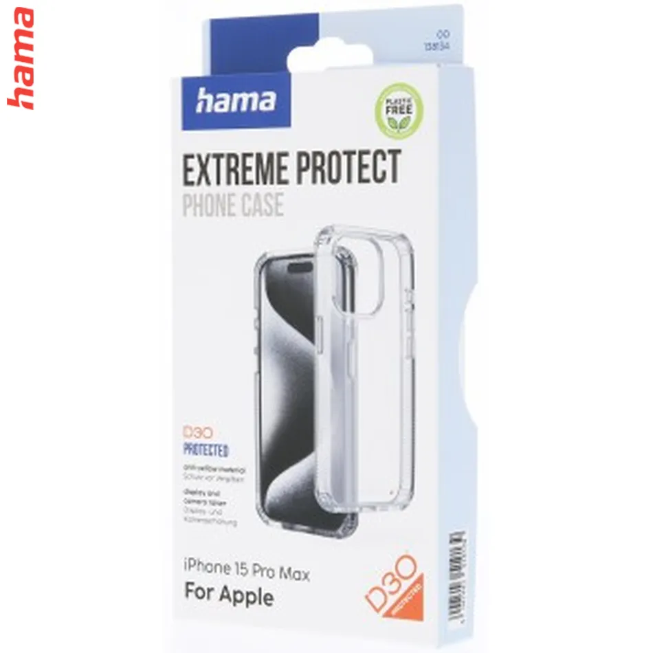 Hama Extreme Protect MagCase, kryt pre Apple iPhone 15 Pro Max, magnetický, materiál D3O®, nezažltne  