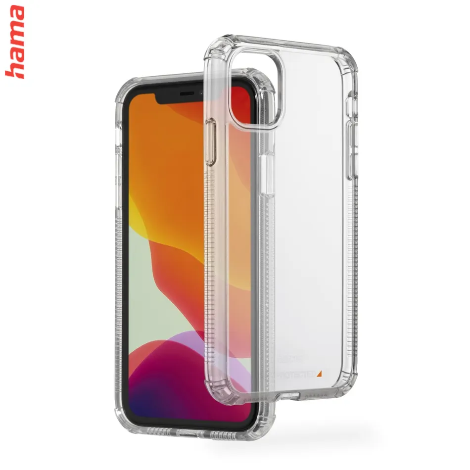 Hama Extreme Protect, kryt pre Apple iPhone 15, materiál D3O®, priehľadný čierny  