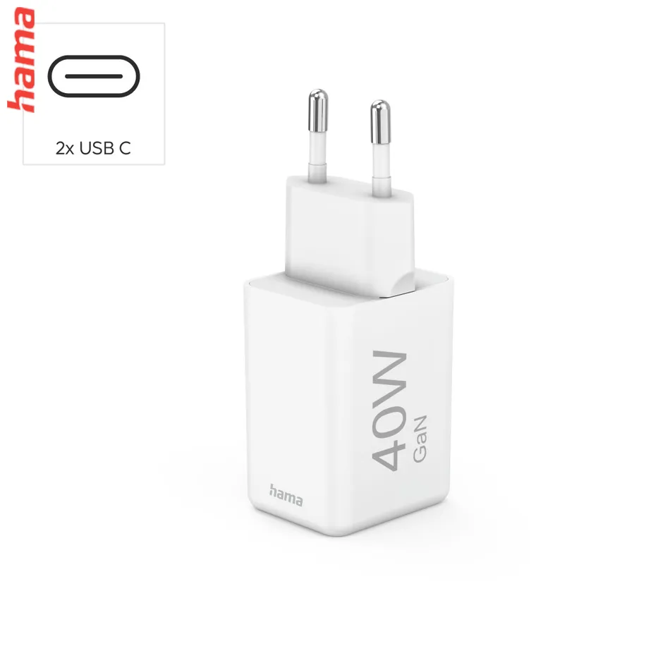 Hama USB nabíjačka, 2x USB-A, 12 W/2,4 A