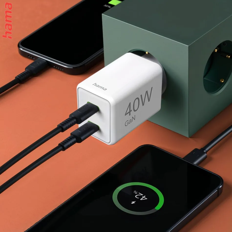Hama USB nabíjačka, 2x USB-A, 12 W/2,4 A