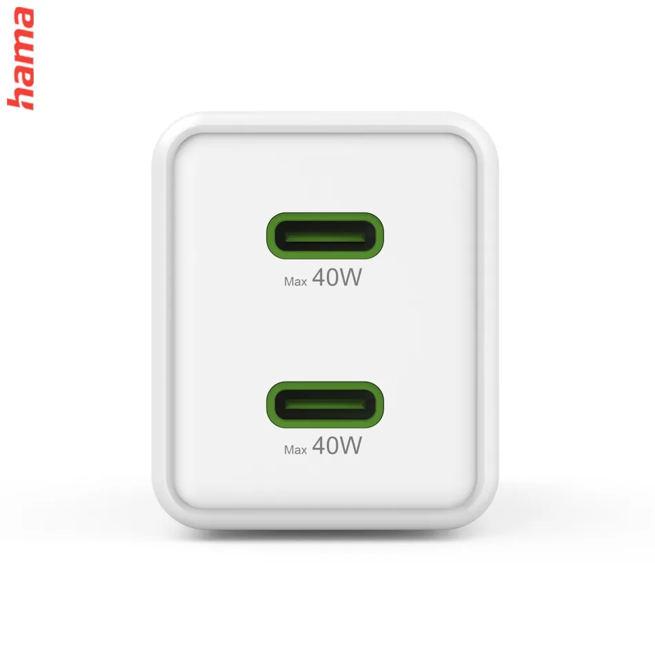 Hama USB nabíjačka, 2x USB-A, 12 W/2,4 A