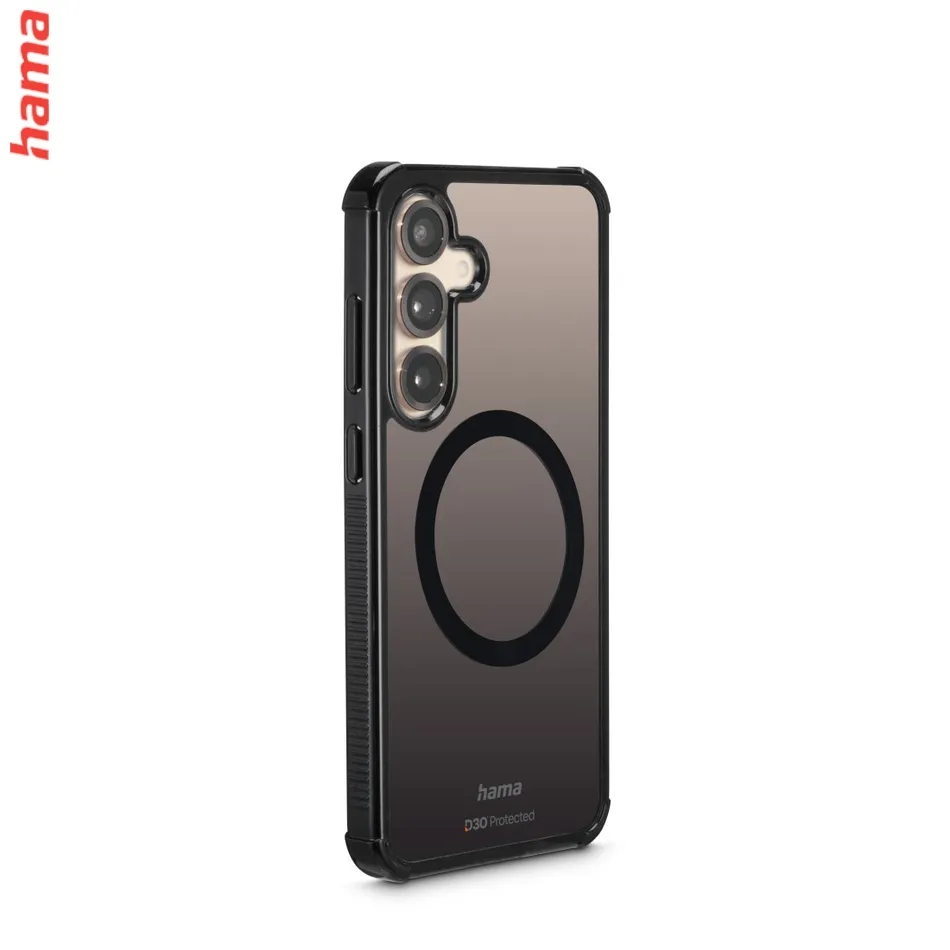 Hama Extreme Protect, kryt pre Samsung Galaxy S25, magnetický, D3O®, nezažltne, priehľadný