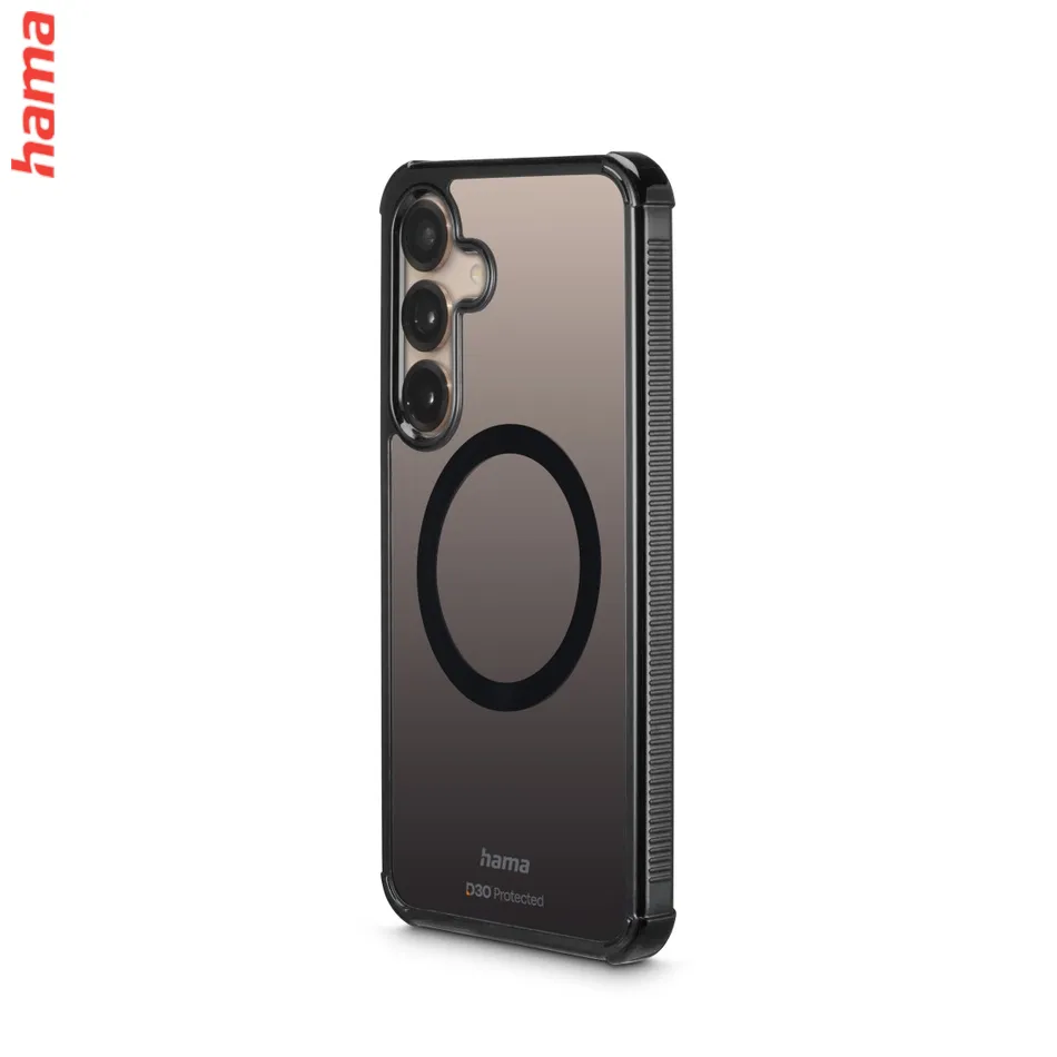 Hama Extreme Protect, kryt pre Samsung Galaxy S25, magnetický, D3O®, nezažltne, priehľadný