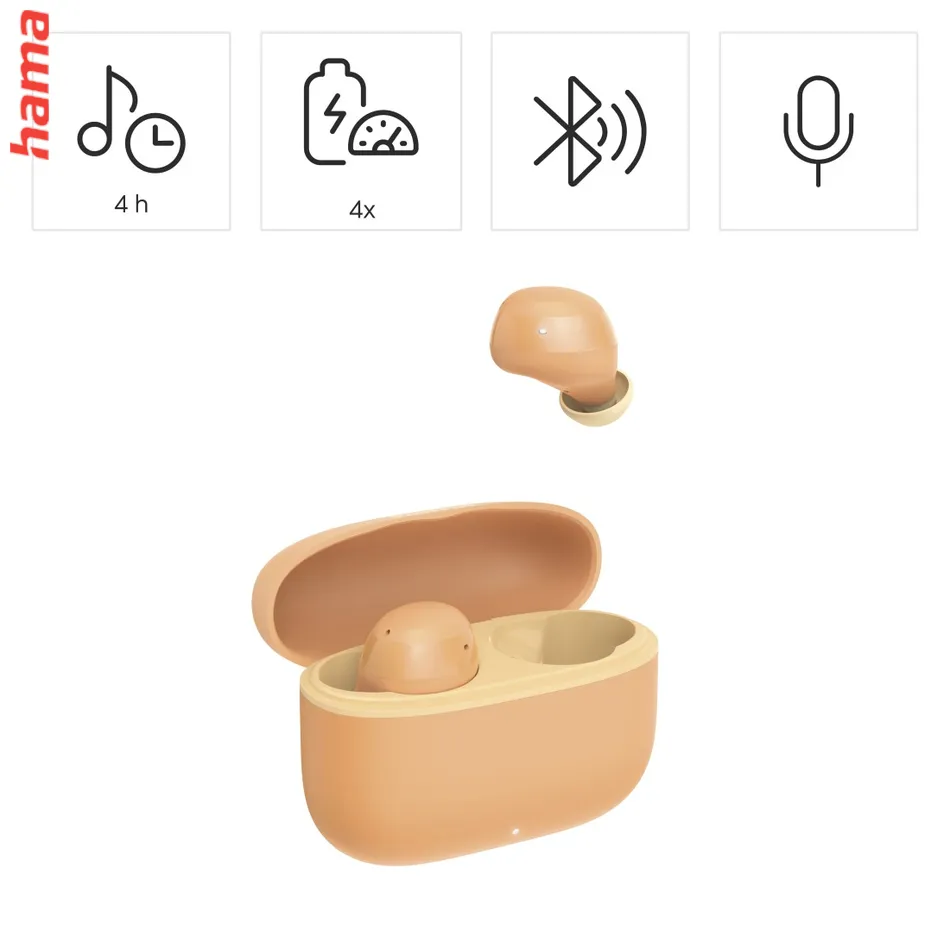 Hama Bluetooth slúchadlá Freedom Buddy II, štuple, zelené