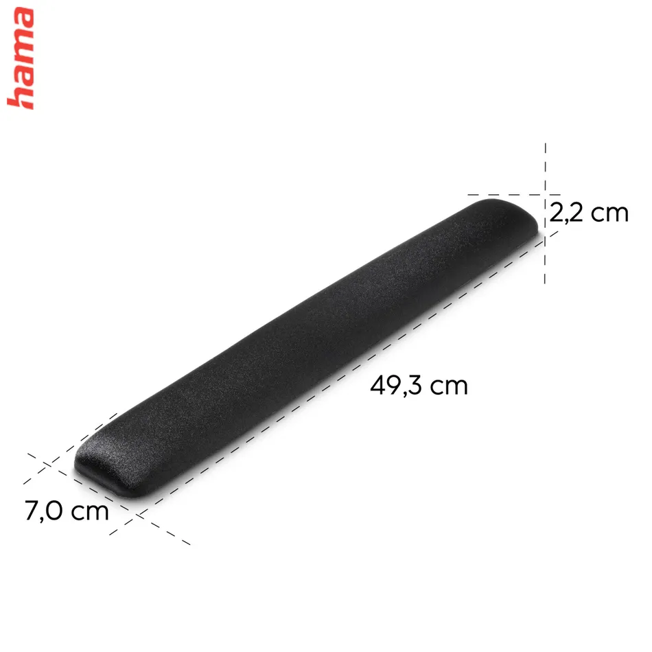Hama ergonomická podložka pod myš Maxi, čierna