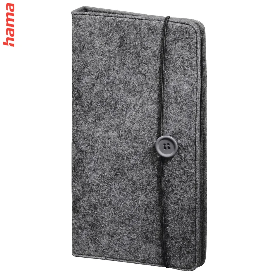 Hama Felt, puzdro na 48 CD/DVD/Blu-ray diskov, filcové, modré