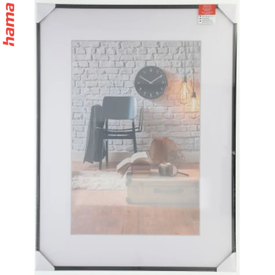 Fotorámik  60x80 cm Sevilla strieborný, plastové sklo