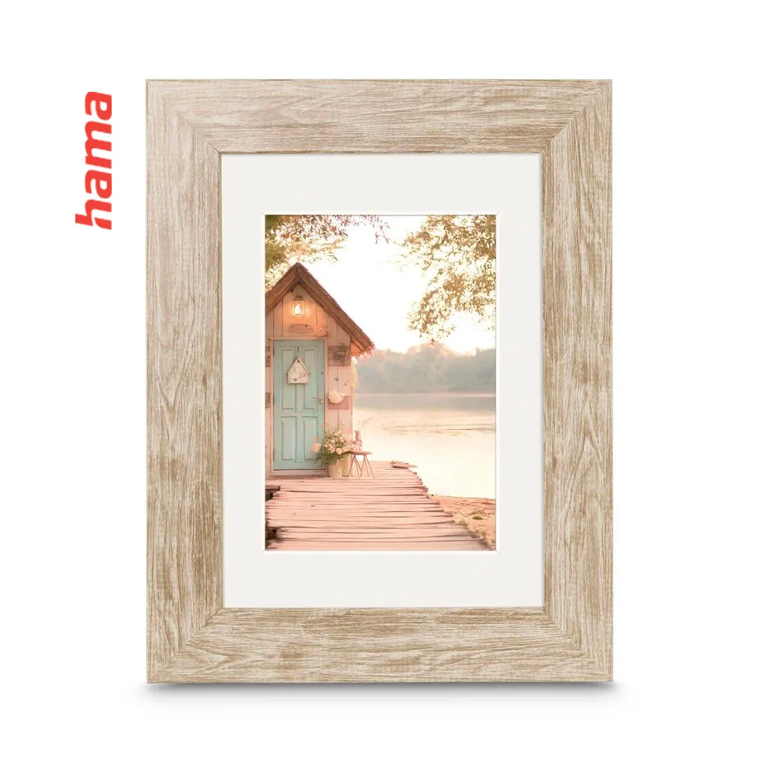 Fotorámik Hama COTTAGE, 30x40 cm hnedý s paspartou