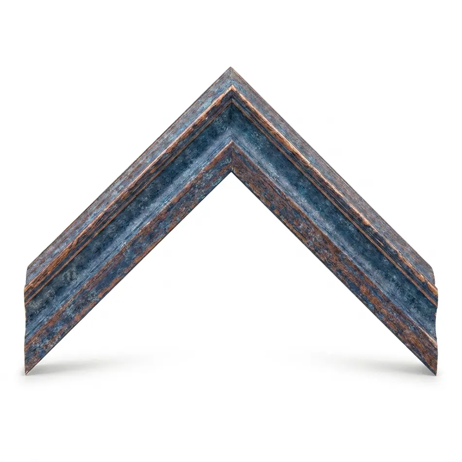 Drevený rám na obraz 20x30 cm Lyon modrá patina 