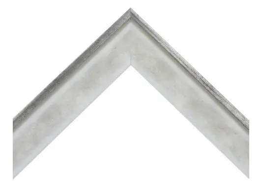 Drevený rám na obraz Seattle 20x30 cm perleťová sivá s metalickým lemom