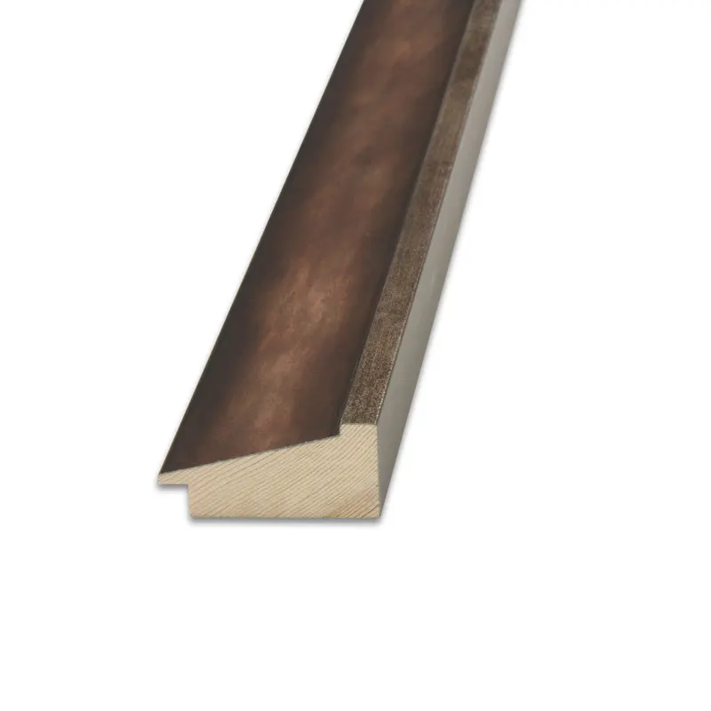 Drevený rám na obraz Como 20x20 cm tmavý orech so strieborným lemom