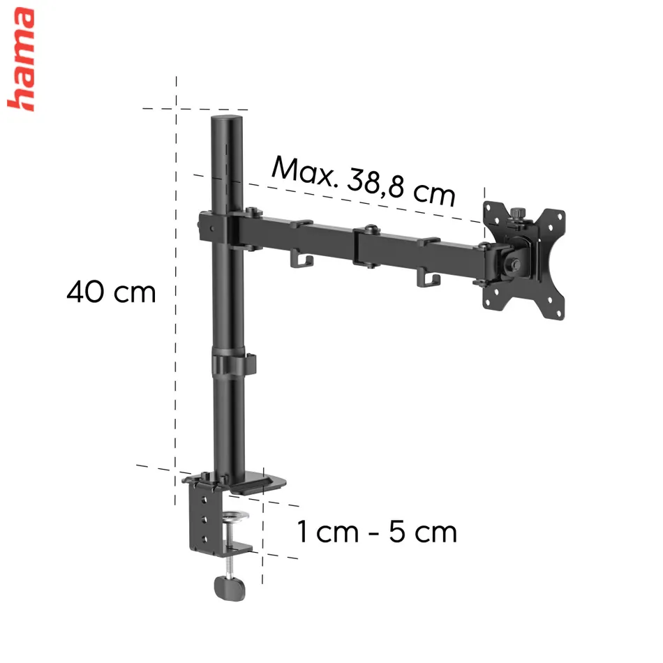 Stolný držiak Hama pre 1 monitor 35