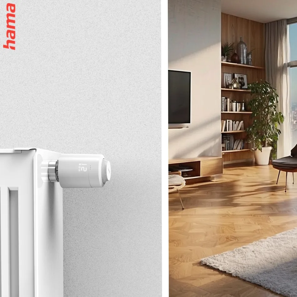 Hama SMART termostatická hlavica pre reguláciu kúrenia, Matter/Thread