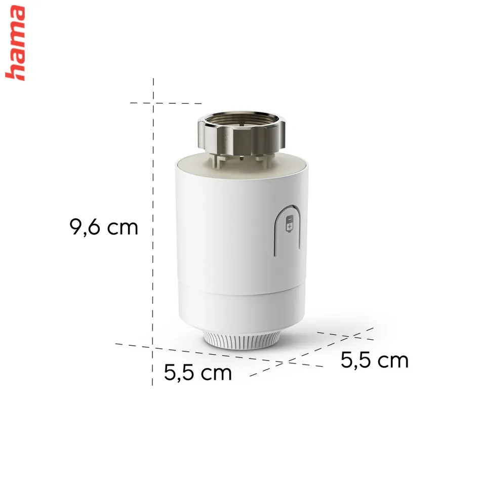 Hama SMART termostatická hlavica pre reguláciu kúrenia, Matter/Thread