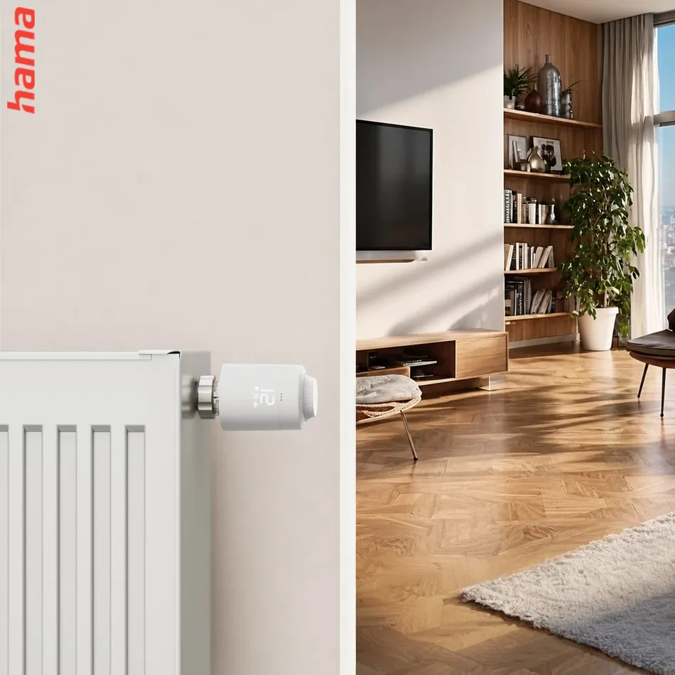 Hama SMART termostatická hlavica pre reguláciu kúrenia, Matter/Thread