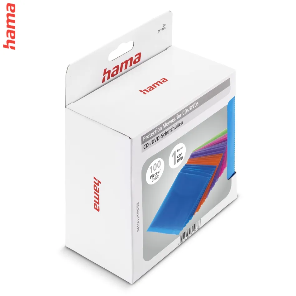Hama plastový slim obal na CD, farebný, 9 balení po 20 ks