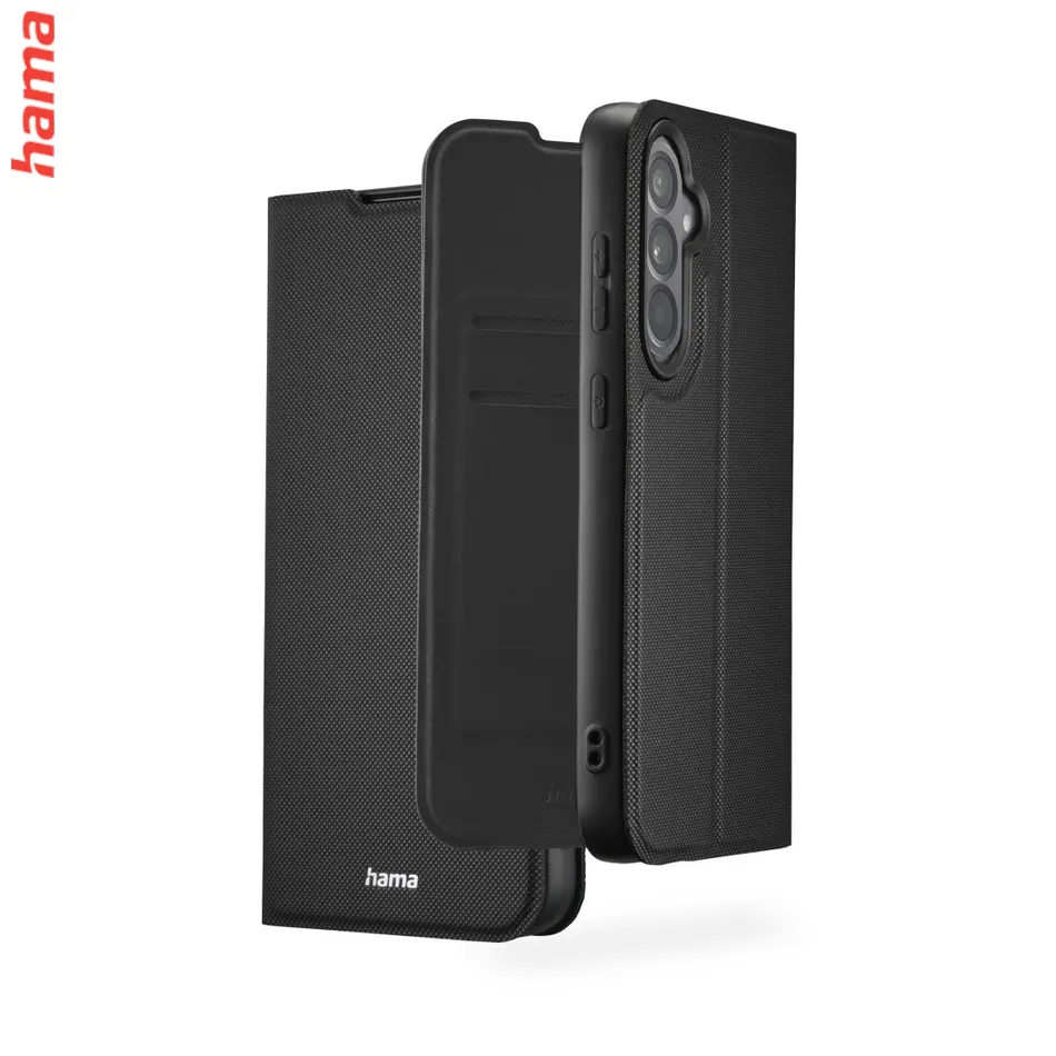 Hama čierny knižkový obal na Xiaomi Redmi 15C a 15C 5G, Daily Protect