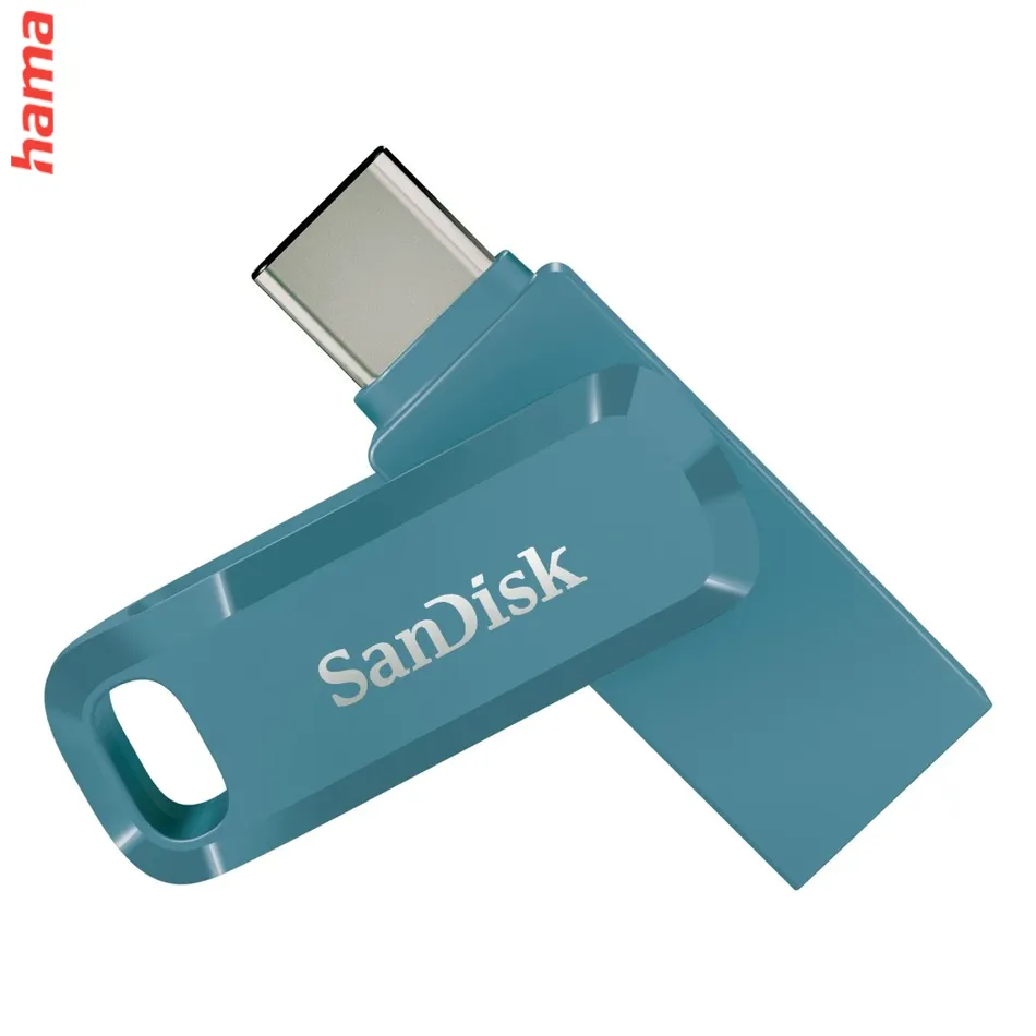 SanDisk Ultra Dual Drive Go USB kľúč 512 GB, USB-C a USB-A, modrý