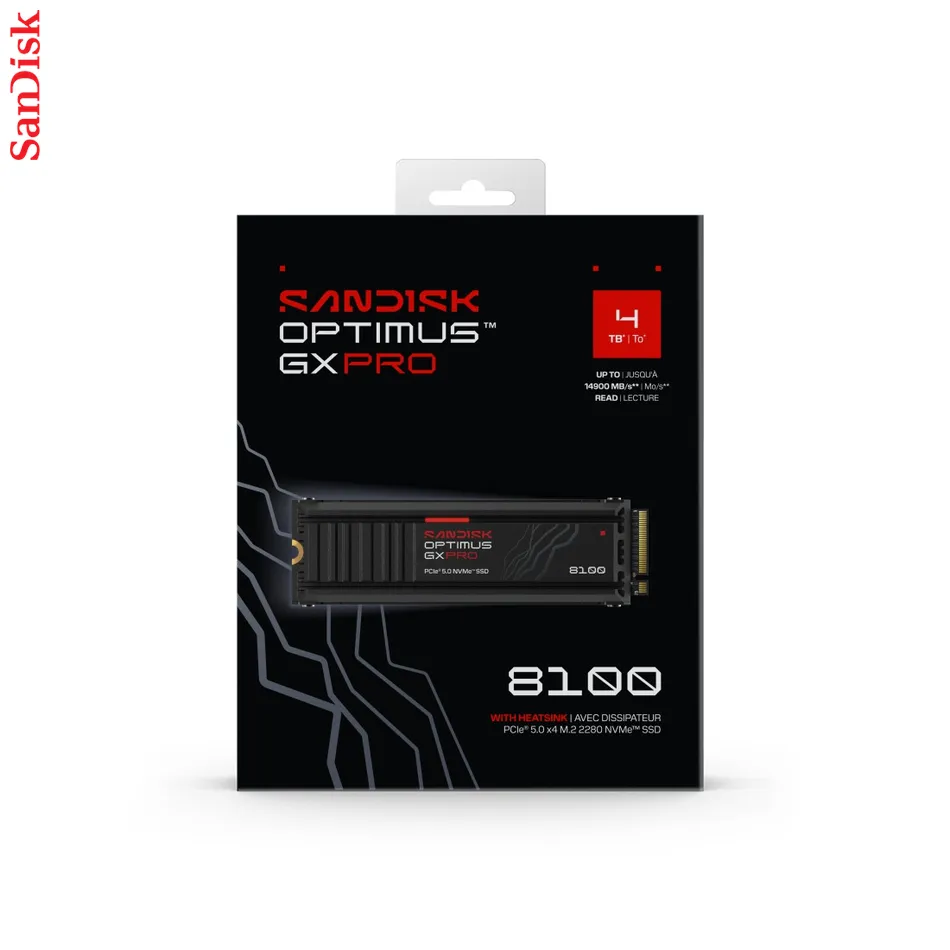 SanDisk Optimus GX PRO 8100 4 TB, interný NVMe SSD disk M.2, PCIe 5.0
