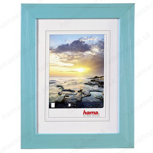 Drevený rámik 20x30 Bahia bridlicovo modrý