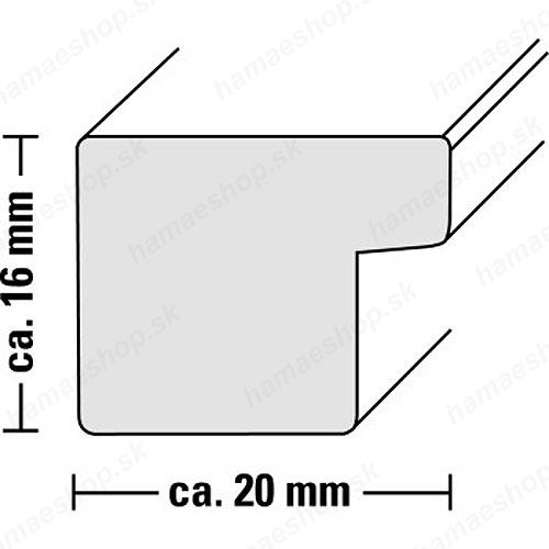 Rámik 20x30 Asteria hnedý