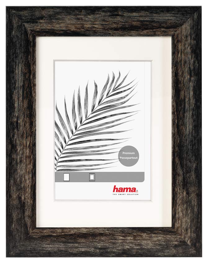 Fotorámik Charm 30x40 čierny s paspartou