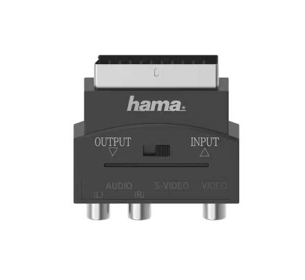 Hama redukcia SCART na 3 cinch AV + S-video IN/OUT