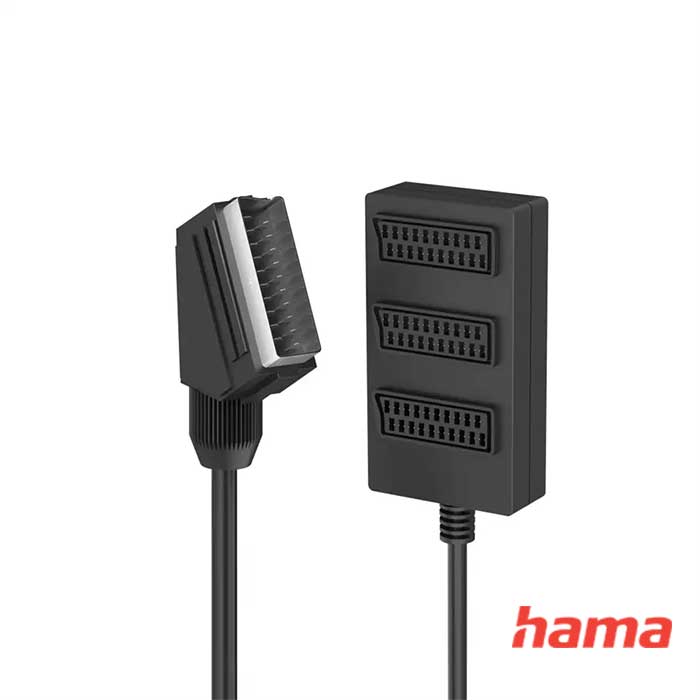 Hama SCART rozbočovač 1x3, 0,5 m