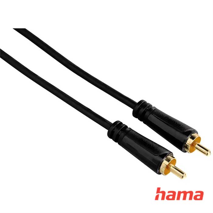 Hama video kábel cinch - cinch pozlátený 3* 1,5 m