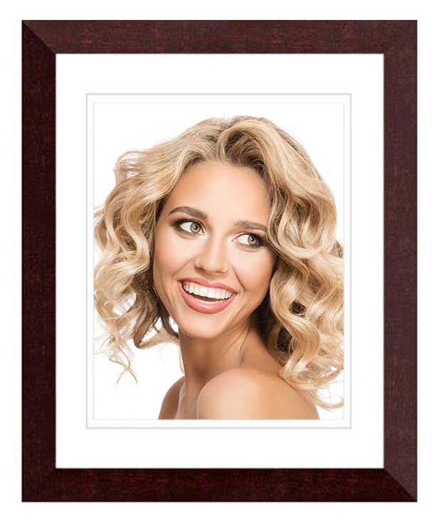 Drevený rámik 30x40 cm AVON tmavo hnedý