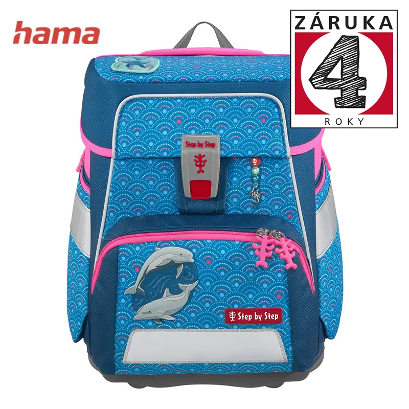 Školská taška-aktovka SPACE Dolphin Pippa Step by Step 5-set certifikát AGR