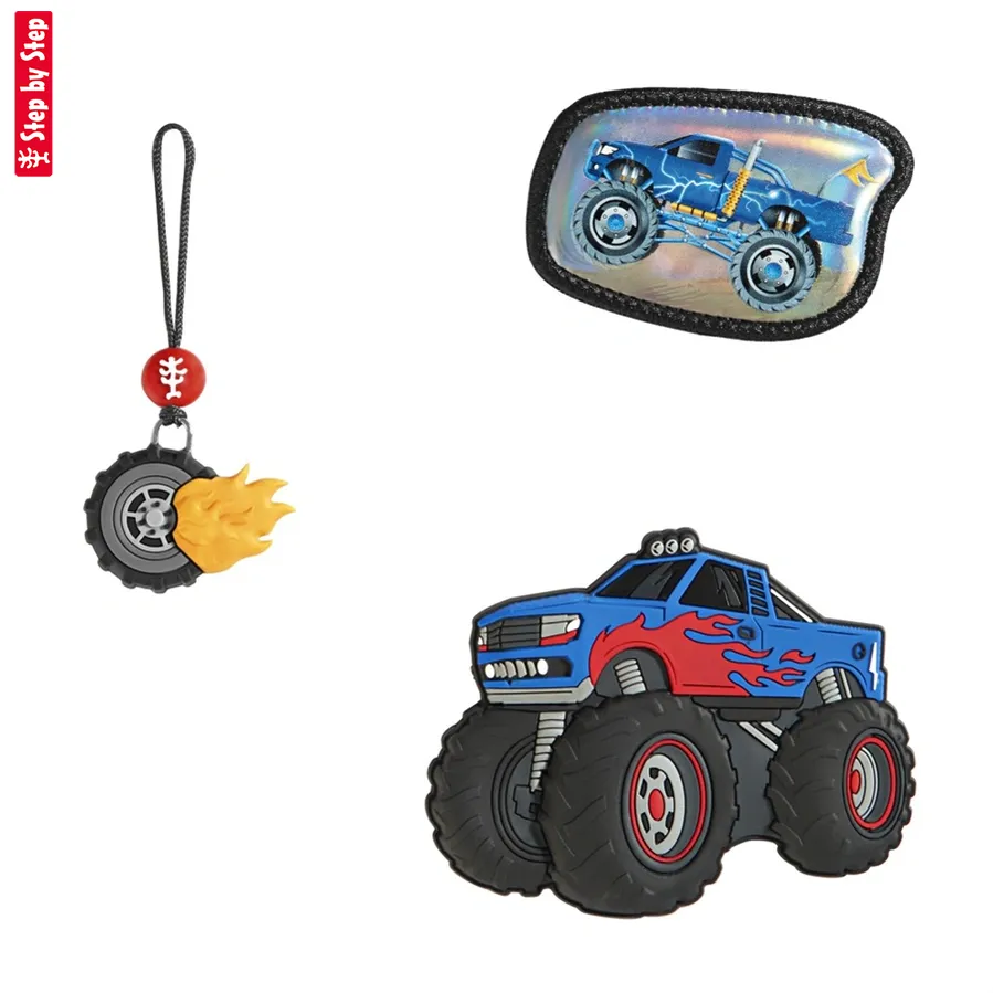 Doplnkový set obrázkov MAGIC MAGS Monster Truck Rocky k aktovkám GRADE, SPACE, CLOUD, 2IN1 a KID