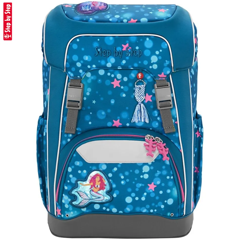 Školský ruksak GIANT pre prváčikov - 5-dielny set, Step by Step Mermaid Lola, certifikát AGR