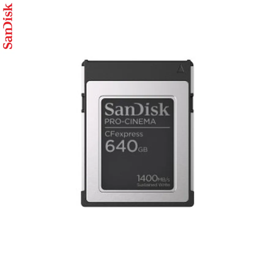SanDisk PRO-CINEMA CFexpress Type B Card 640 GB up to 1700 MB/s,1500 MB/s