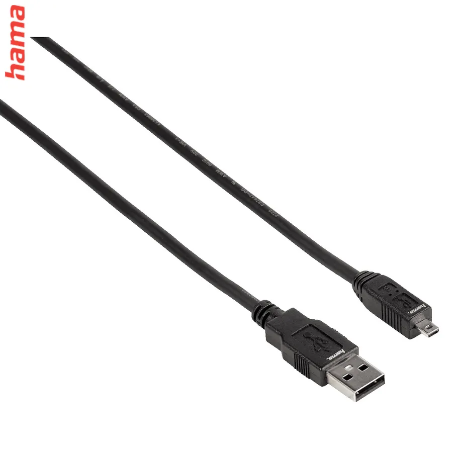 Hama mini USB 2.0 kábel, typ A - mini B (B8), blister