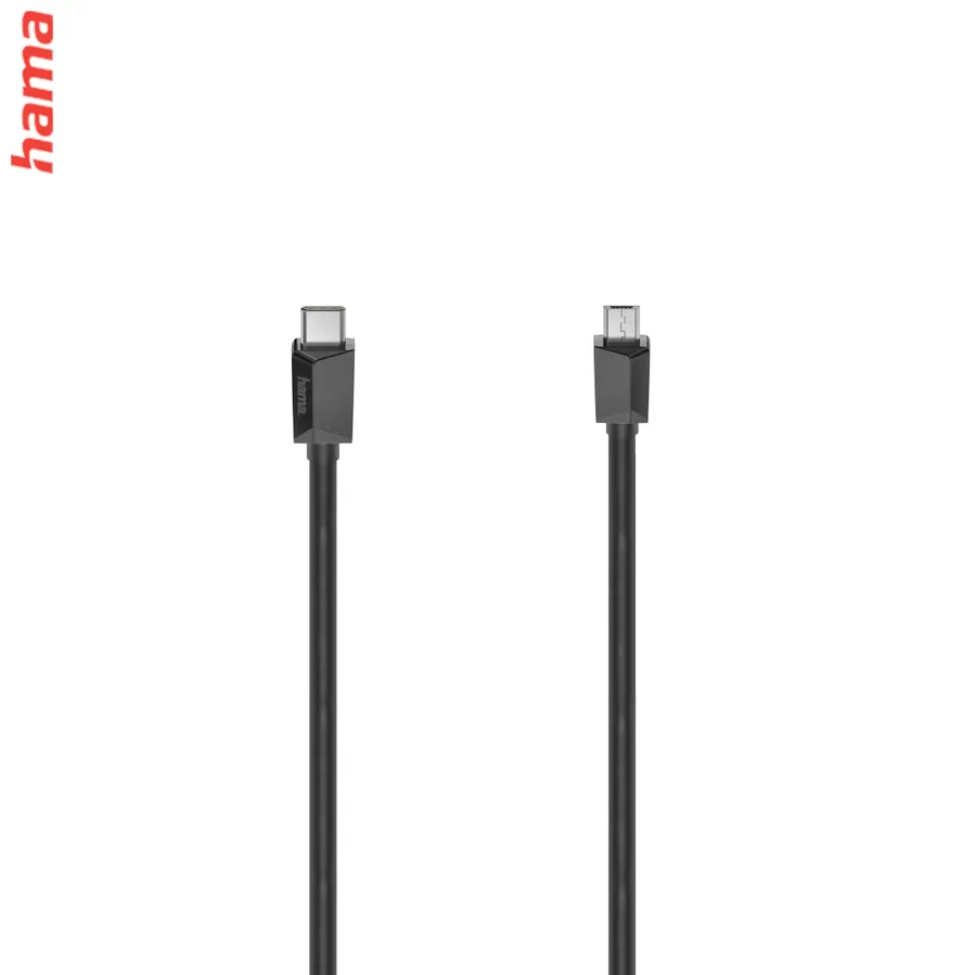 Hama USB-C 2.0 kábel typ C - micro B, 0,75 m