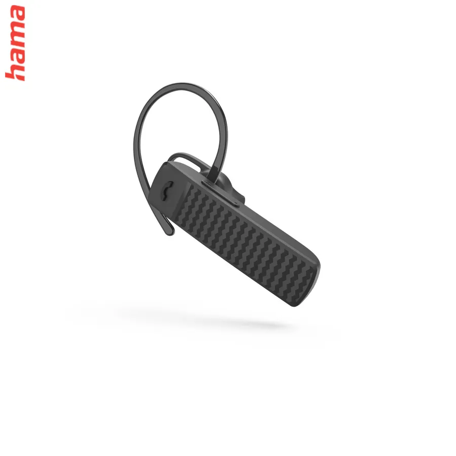 Hama MyVoice1500, Bluetooth Headset mono, pre 2 zariadenia, hlasový asistent (Siri, Google), čierny