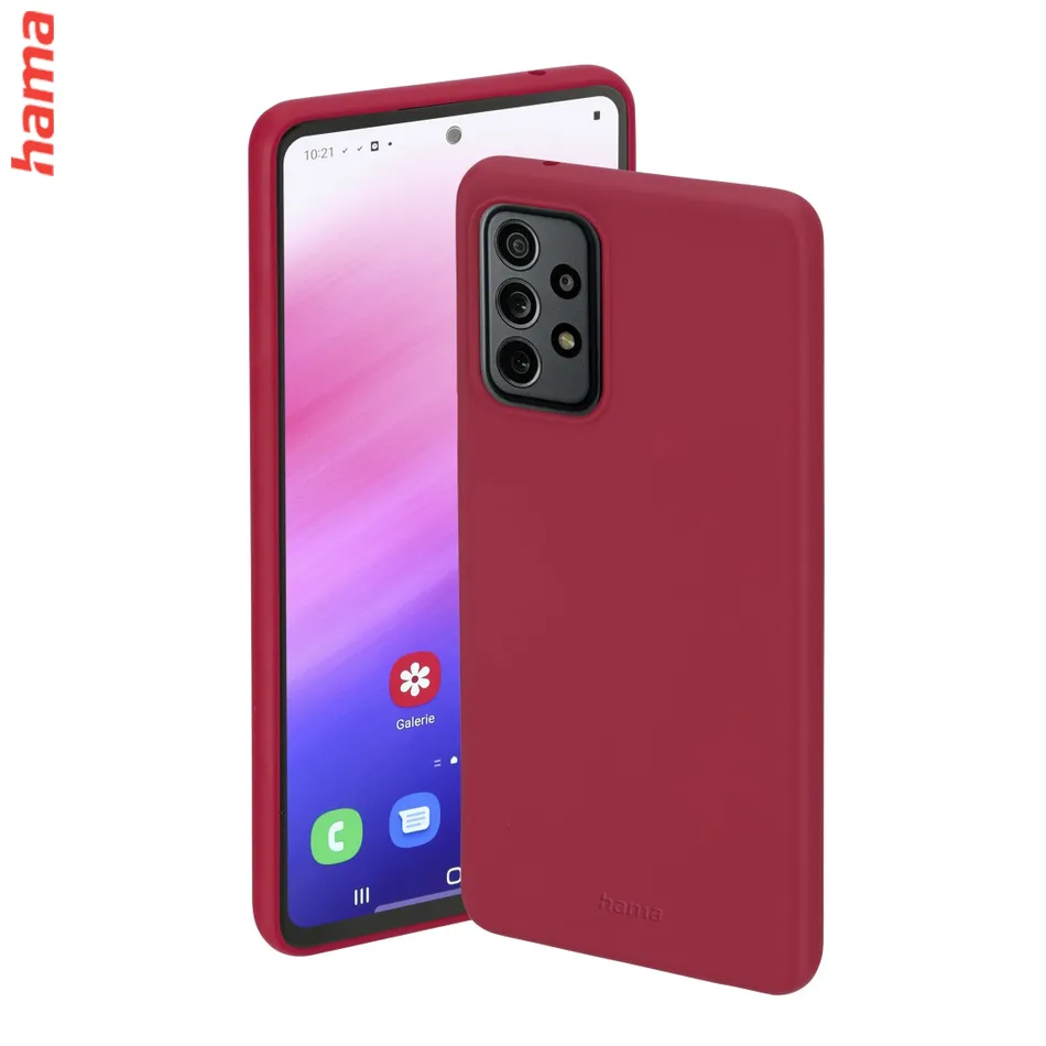 Hama Finest Feel, kryt pre Samsung Galaxy A35 5G, červený