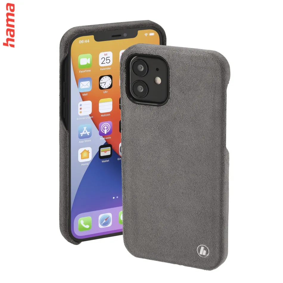 Hama Finest Touch, kryt pre Apple iPhone 12/12 Pro, antracitový