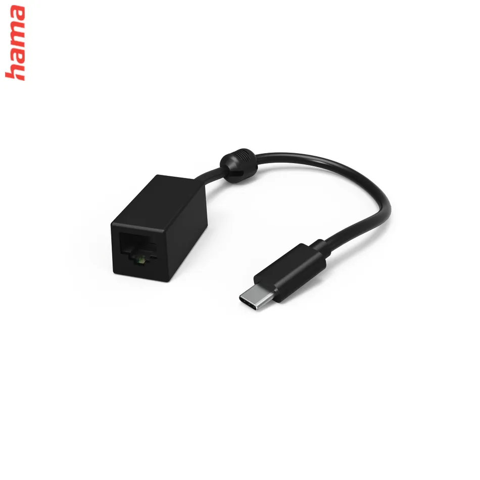 Hama sieťový adaptér USB-C 3.1 na RJ45 Gigabit Ethernet